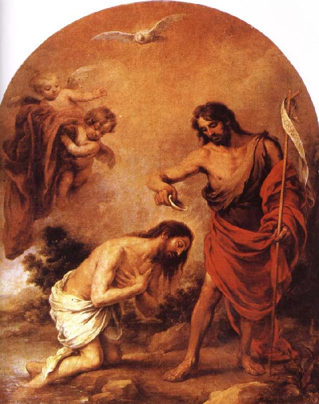 Bartolome Esteban Murillo Baptism of Jesus oil painting image